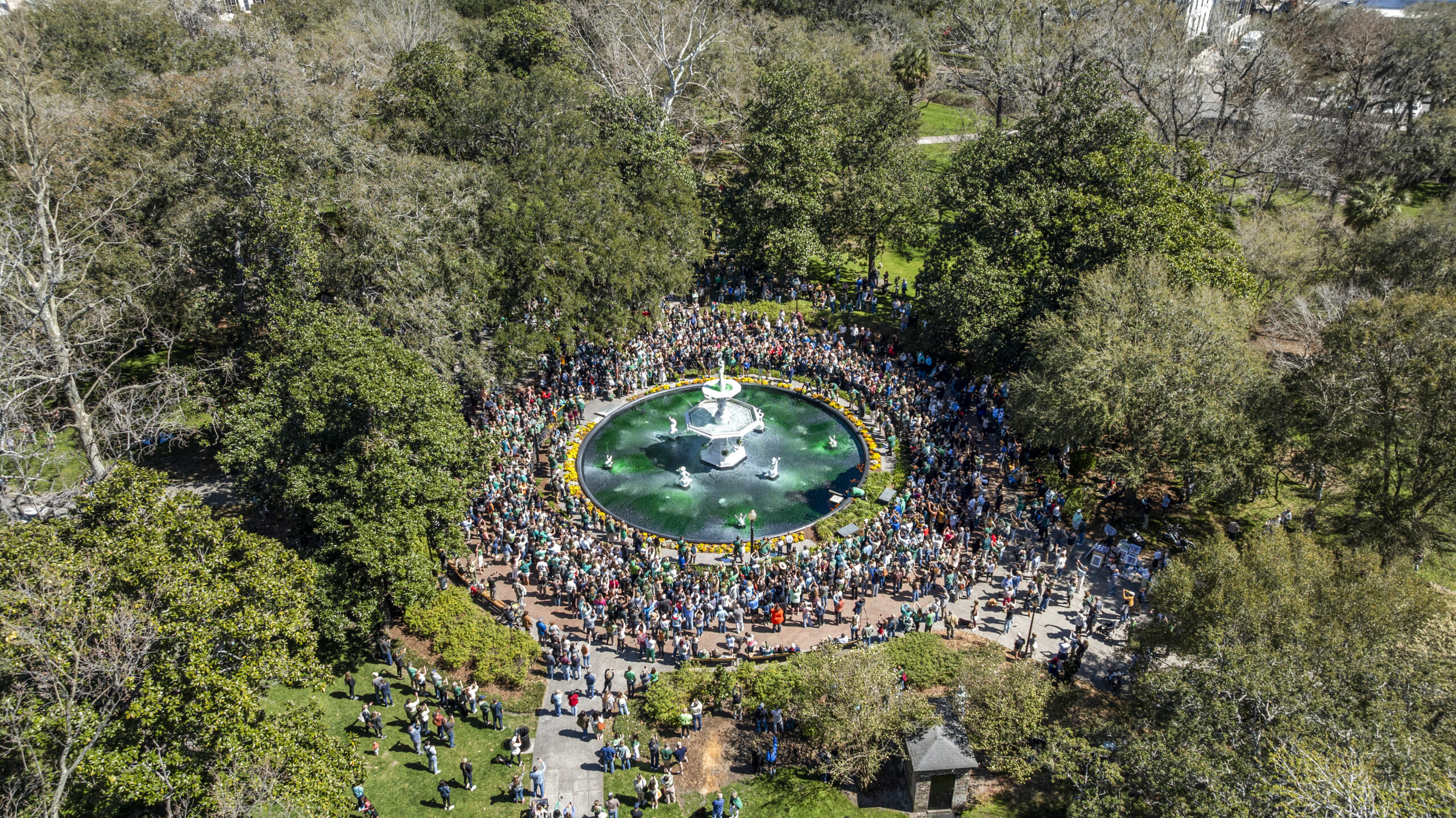 SAVANNAH, GA FORSYTH SQUARE FOUNTAIN, 3D tours of Savannah